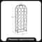 Sorbus 23-Bottle French Chateau-Style Standing Wine Rack